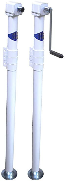 Rieco Titan 44321 - Four Mechanical Jack , C-Ring Clamp, CTN/2, No Bracket (White)