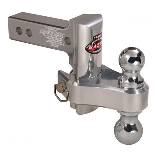 Trimax TRZ4AL-RP - 4″ ALUMINUM Adjustable Drop Hitch, Pin & Clip