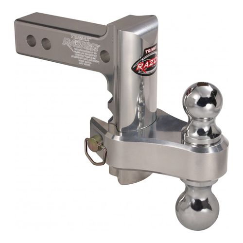 Trimax TRZ6AL-RP - 6″ ALUMINUM Adjustable Drop Hitch, Pin & Clip