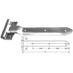 ZINC PLATED HINGE 16"EMBOSS