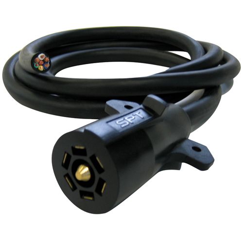 Unibond - 7 FT Black COLD WEATHER Cable W- SEALED RV CONNECTOR