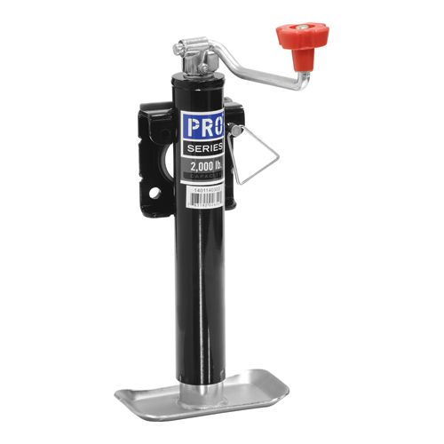 ROUND TRAILER JACK 2K, WELD-ON, TOPWIND