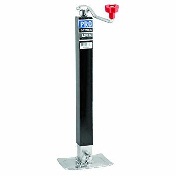 SQUARE TRAILER JACK 8K, WELD-ON, TOPWIND