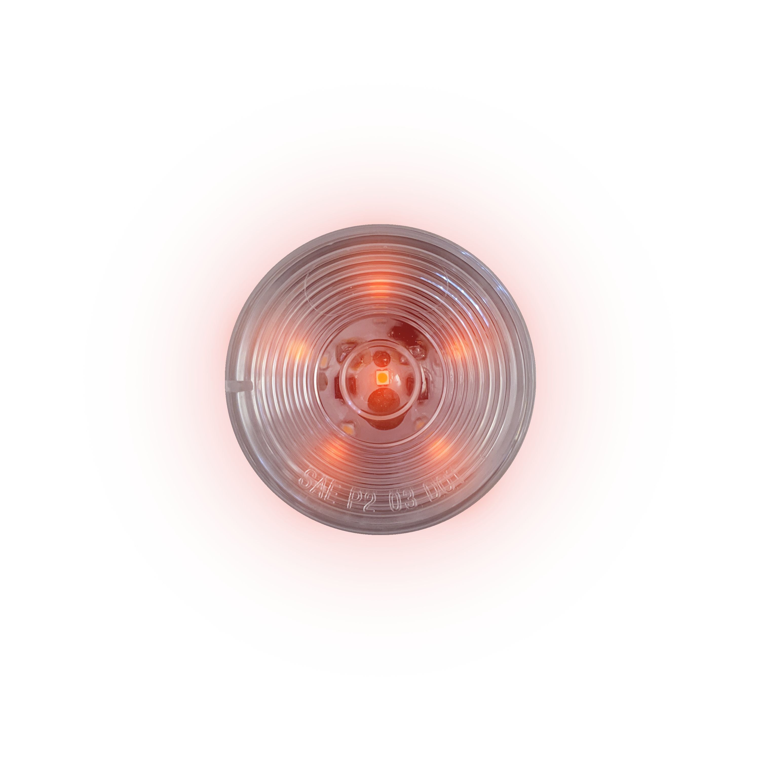 Uni-Bond LED2000C-6R - 2″ Round LED Marker Lamp – 6 Diodes Red