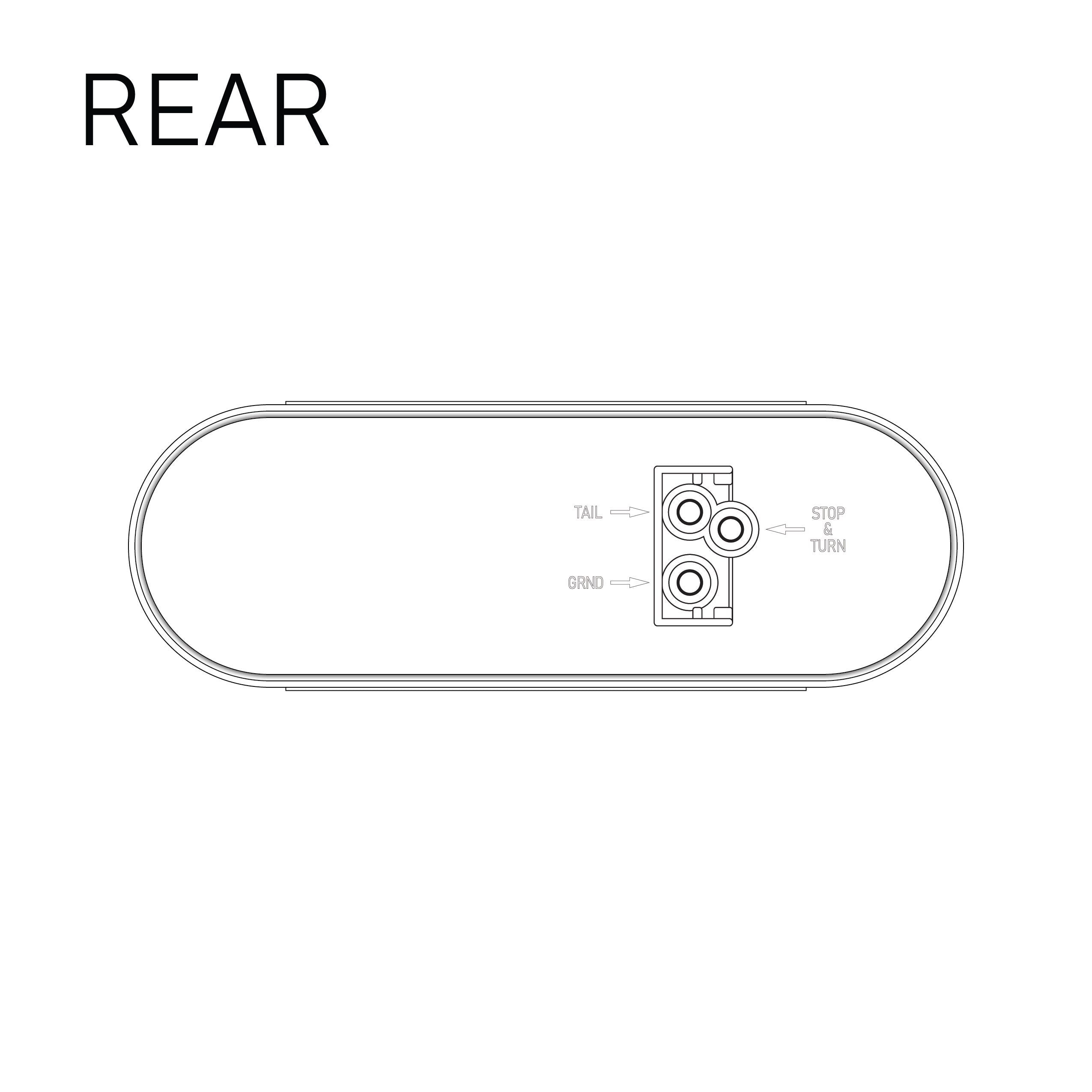 Uni-Bond LED2238-24C - 6.5" x 2.25" Side Marker 24 x LED Light Clear