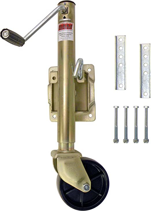 Pro Series 1000 lbs. Zinc Plated Swivel Jack w/6
