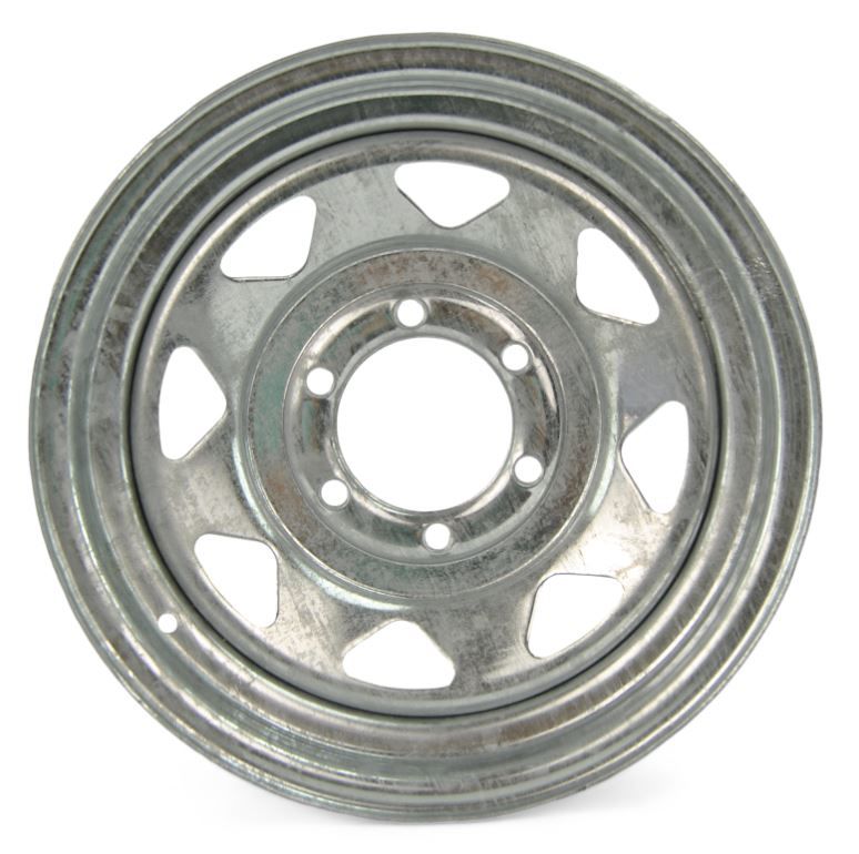 RT RT3238 - Galvanized Eight Spoke Rim 15"x6" 0 ET 3.19