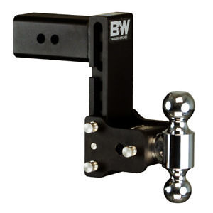 BW TS30040B - Class 4, 7" Drop / 7-1/2" Rise Black Dual Ball Mount for 3" Receivers