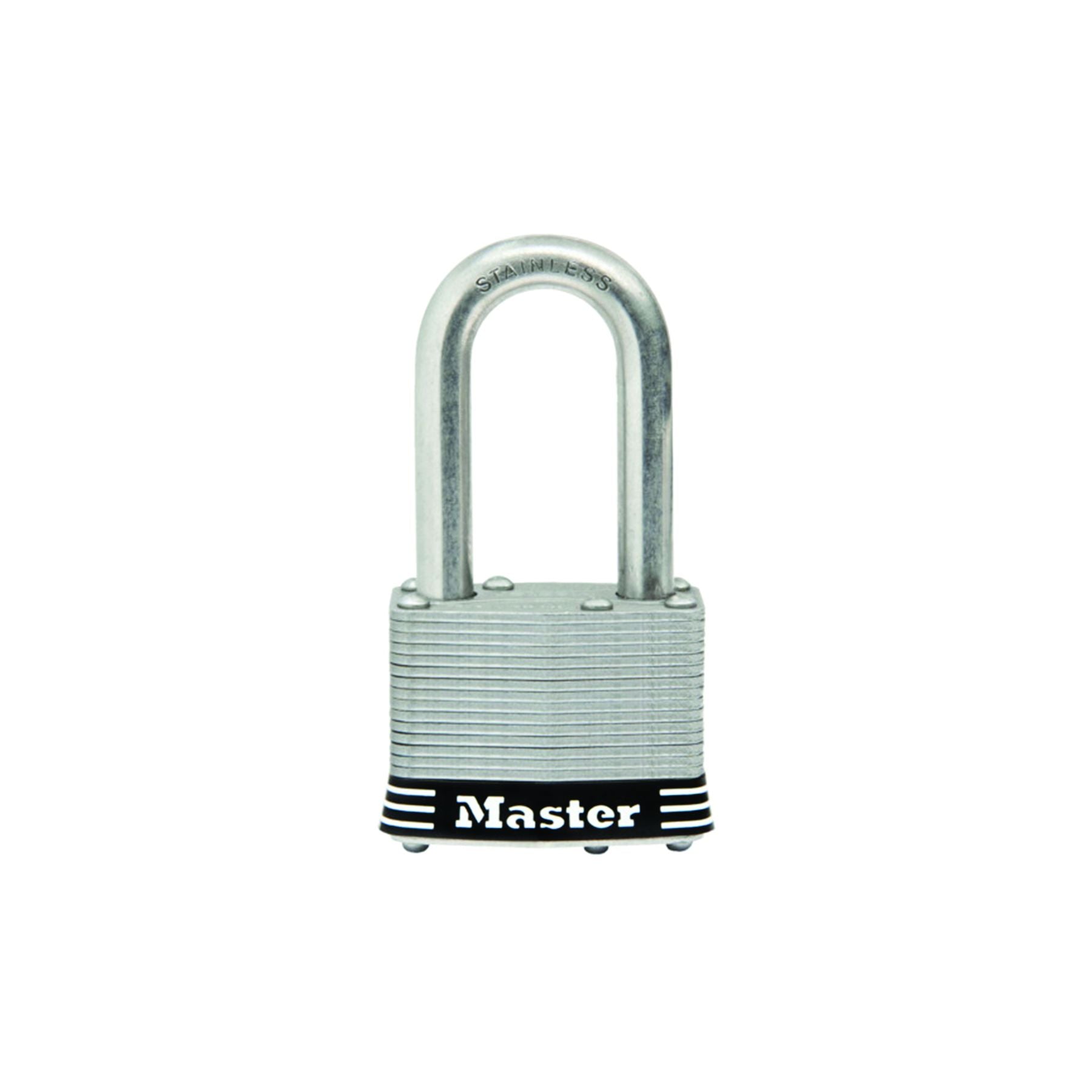 LAMINATED STAINLESS STEEL PADLOCK 1 3/4" x 1 1/2"