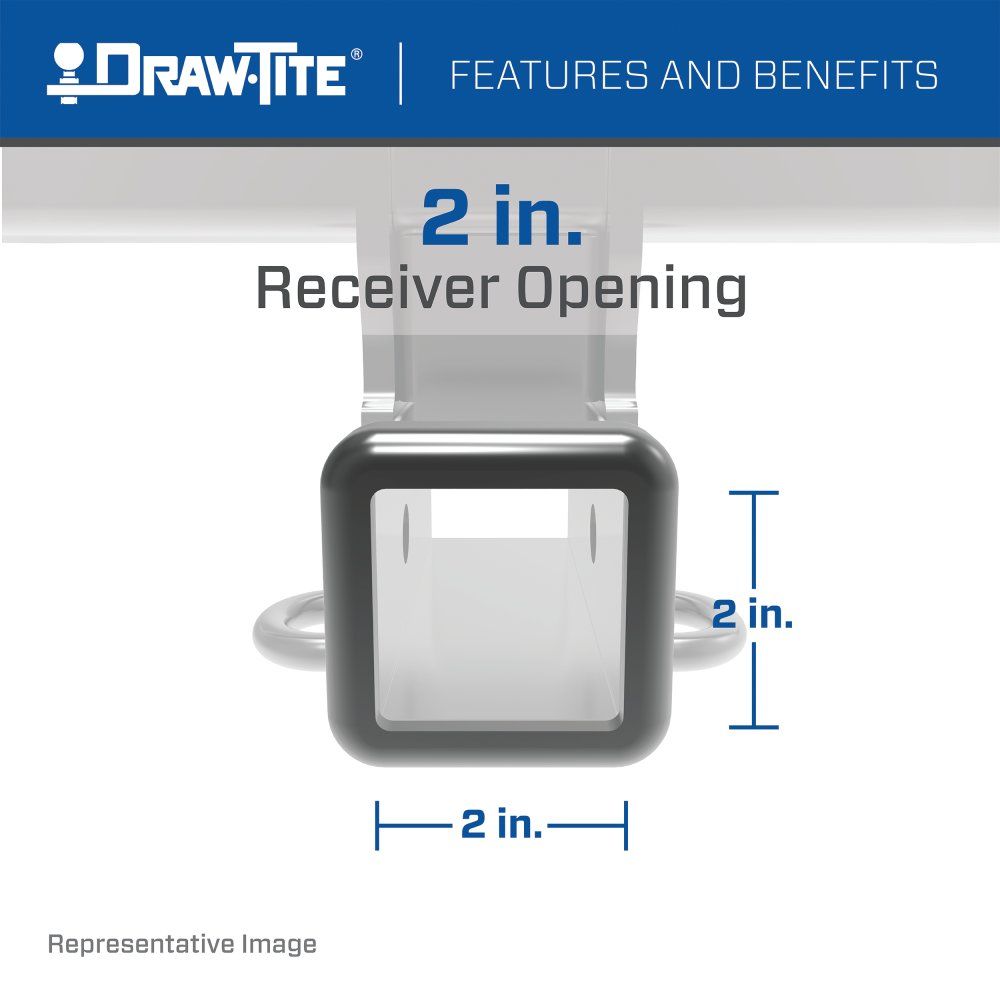 Draw Tite® • 76603 • Max-Frame® • Trailer Hitches • Class III 2" (2000 lbs GTW/300 lbs TW)