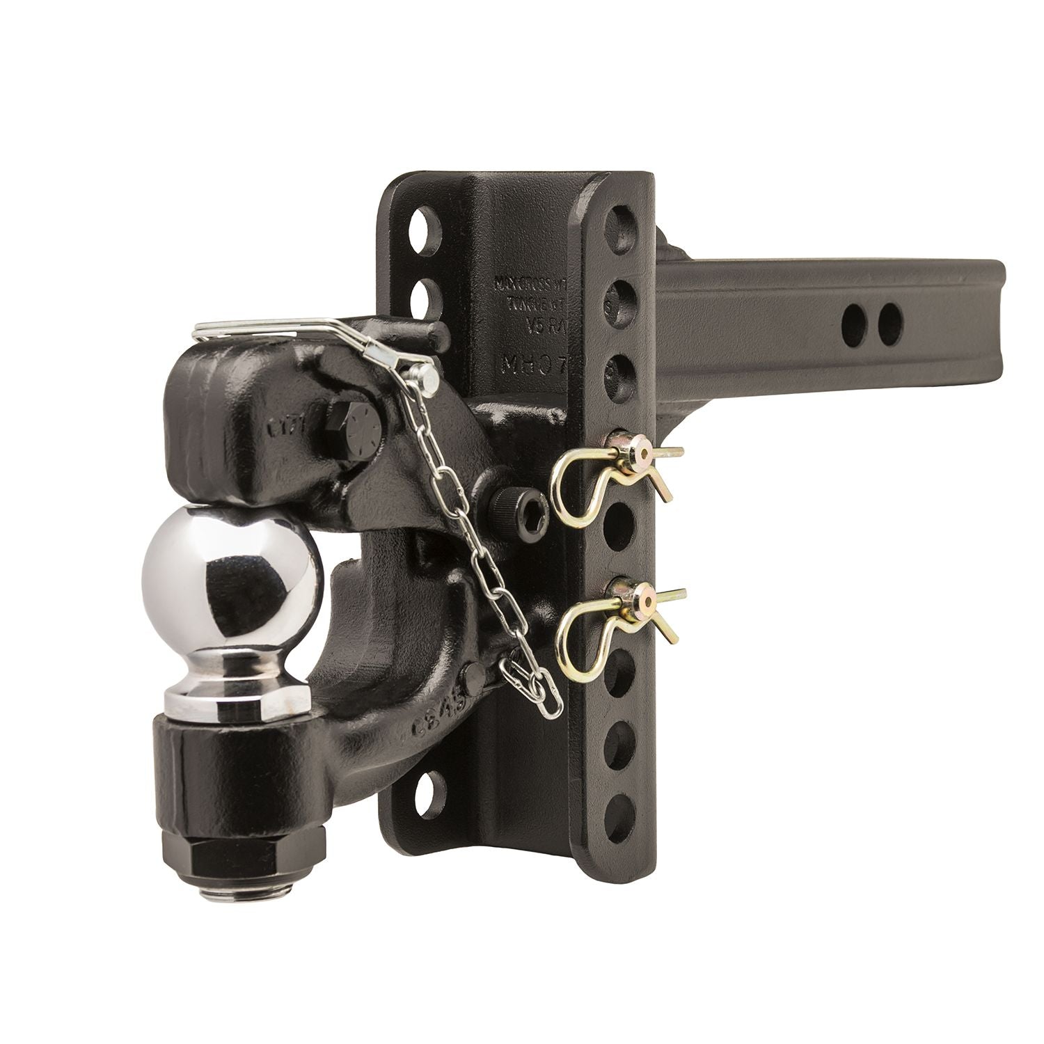 Goreks Pintle Hitch with 2-Inch Trailer Ball Combination, Heavy Duty Pintle Hook, Rated to Tow 10,000 Pound Load Capacity 639
