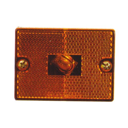 MARKER LIGHT, SQUARE, STUD, AMBER