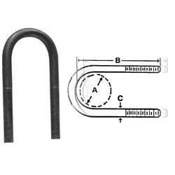 RT 3008 - Round "U" Bolt 2"x5"x7/16"