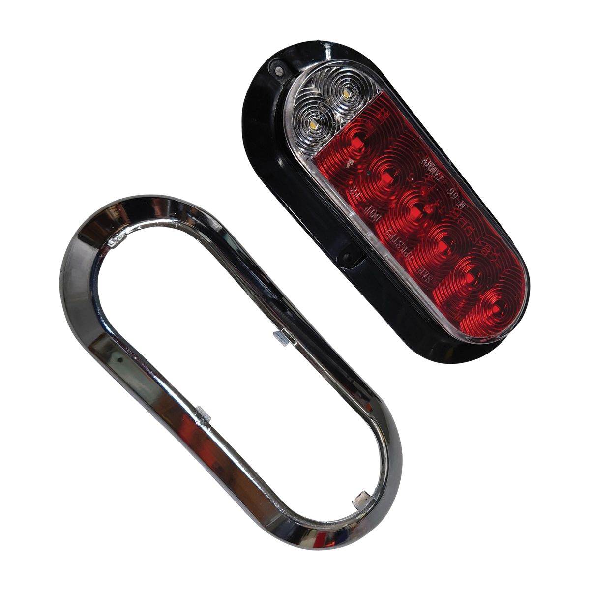 Jammy J-68-FRH4 - 6” Oval LED S/T/T & Backup (Chrome cap sold separately)