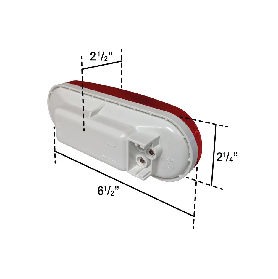 Uni-Bond LED2238-1R - 6.5" x 2.31" Side Marker 1 x LED Light Red