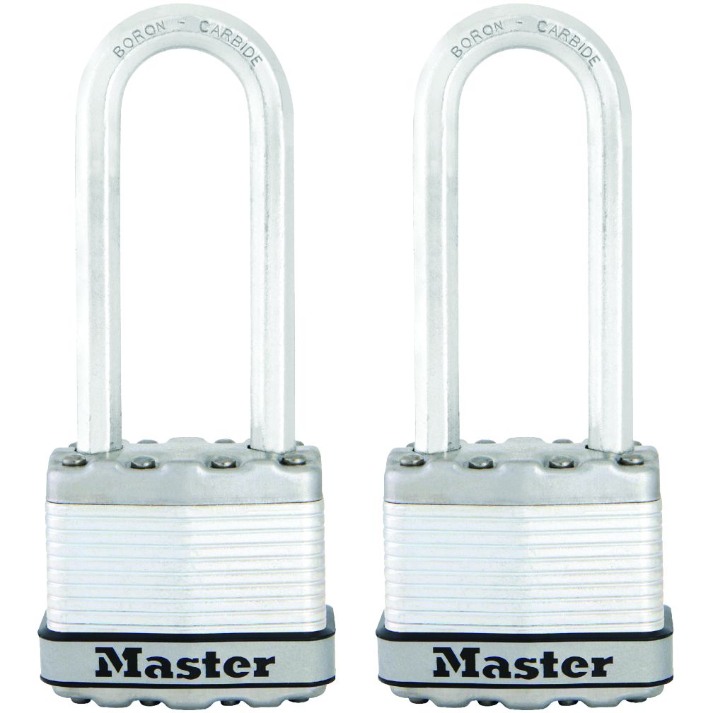 (2/PACK) MAGNUM PADLOCK WITH OCTAGONAL HANDLE 2" x 2 1/2"