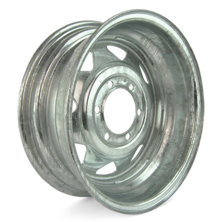 RT RT3242 - Galvanized Eight Spoke Rim 16"x6" 0 ET 4.90