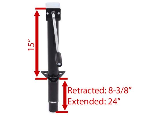 Pacific Rim International TJA-5000S-B - 2K A-Frame Jack "Sidewind" 14" Lift